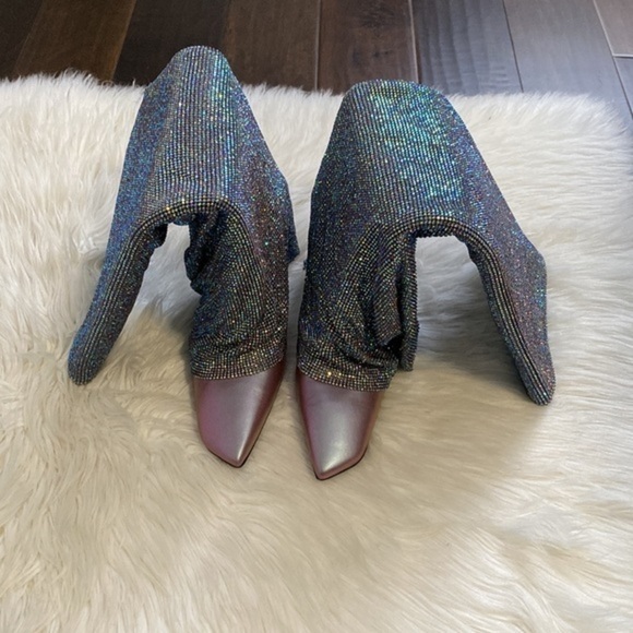 Benedetta Bruzziches Christine Crystal Mesh wedge boot‎ size 38EU - Picture 12 of 16